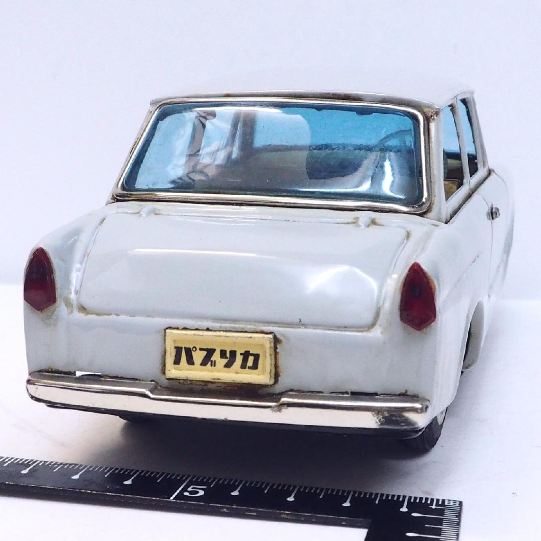 萬代屋【トヨタ パブリカ水色】ブリキ ミニチュア自動車tin toy car箱無