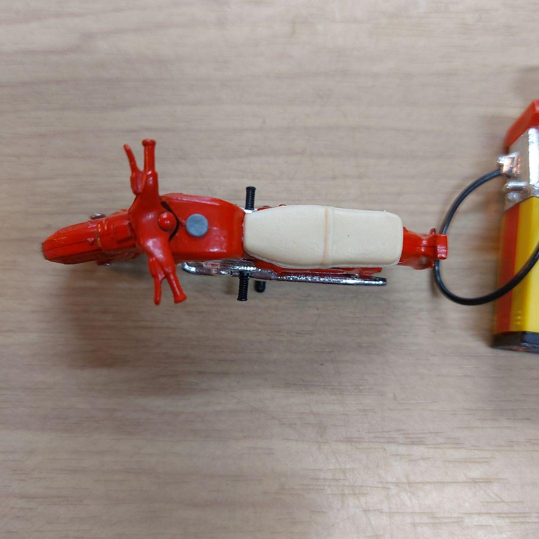 ホンダベンリー 赤いミニバイクとSHELLガソリンスタンドセット 傷 汚れあり