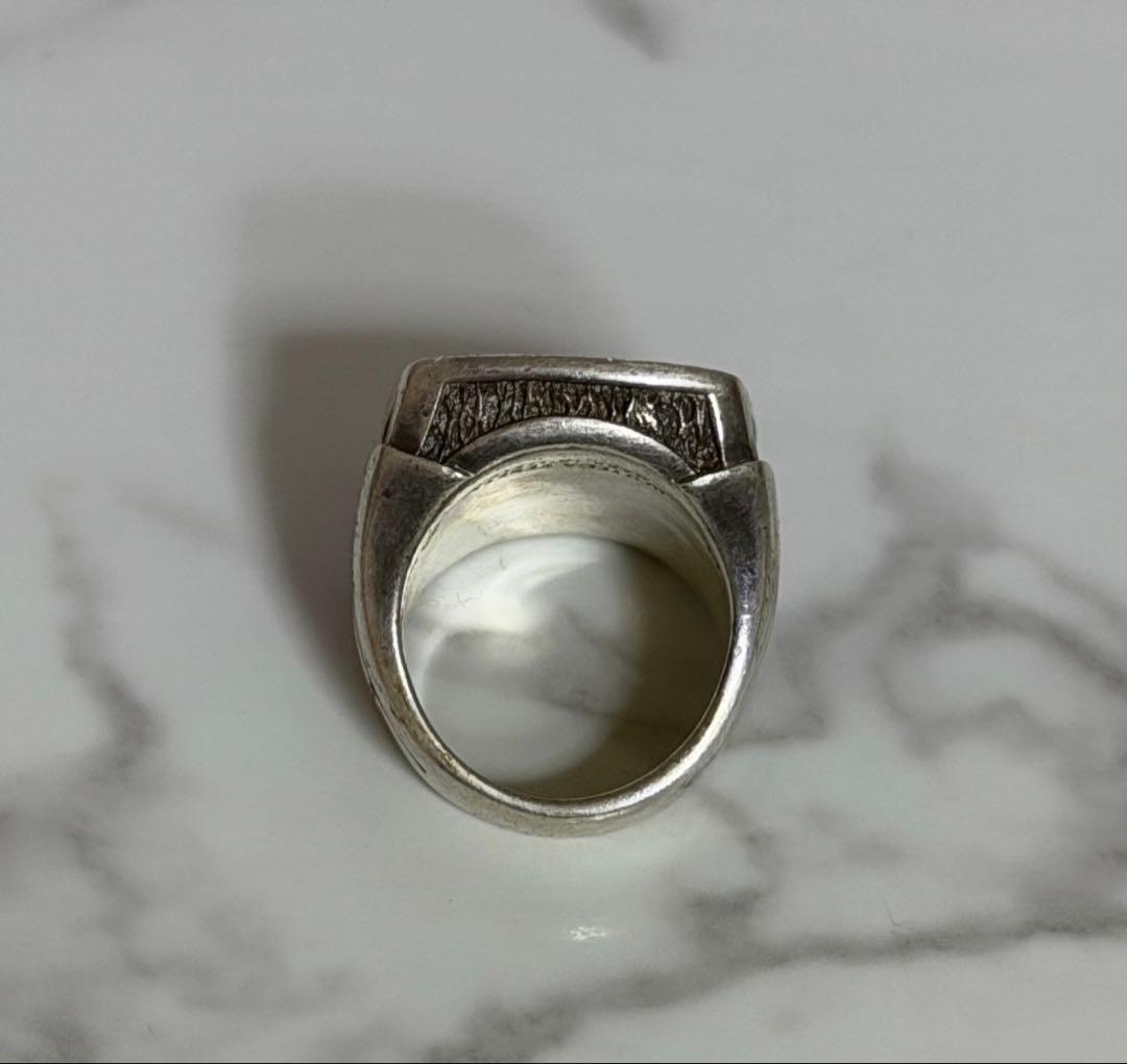 ボッテガ シルバー 925 アンティーク リング シグネット 印台 古着