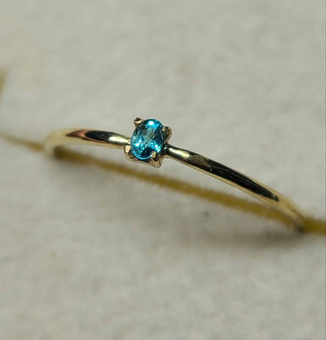 はなはな★ブラジルバターリャパライバトルマリン★リングオーダー