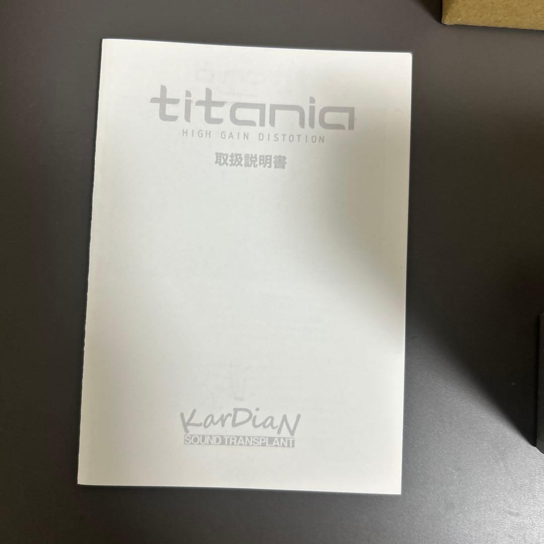 titania KARDIAN エフェクター　カージアン　Leda サイン付