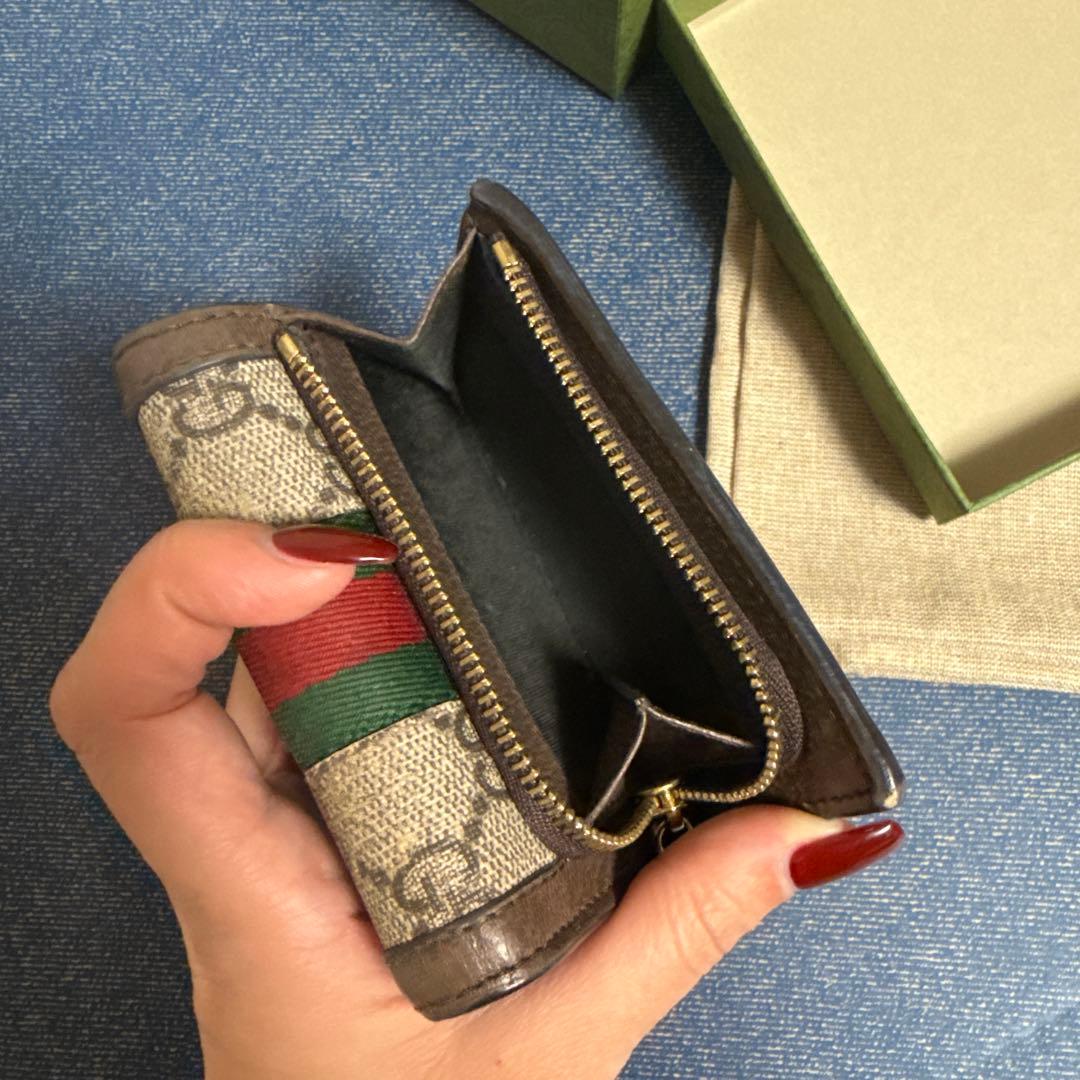 GUCCI グッチ 三つ折り財布 Ophidia オフィディア
