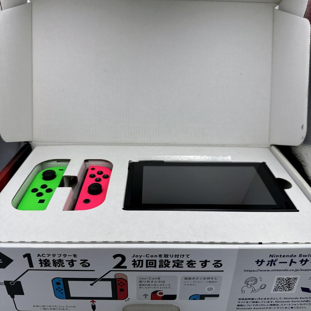 【未使用級】Nintendo Switch 未対策機 Joy-Con緑ピンク