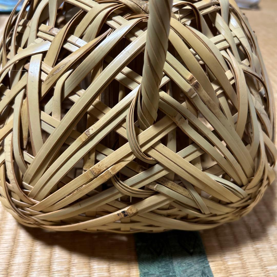 竹細工　竹籠　花器　大分　未使用