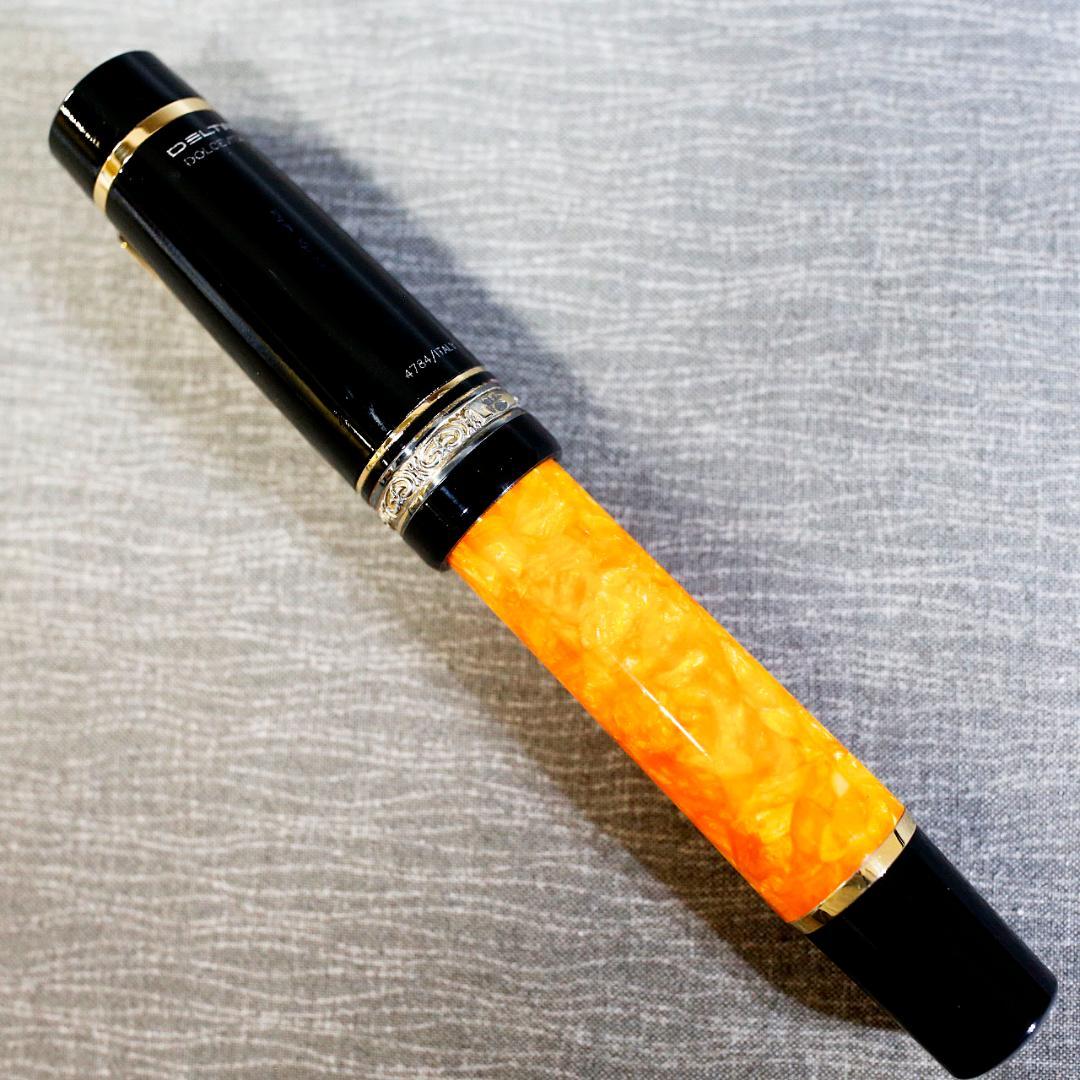 【美品 送料込み】デルタ 万年筆 ドルチェビータ　オーバーサイズ バーメイル