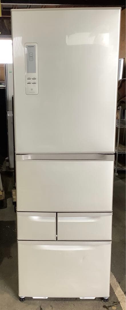 東芝 5ドア冷蔵庫 GR-E43G(NU) 427L 2012年製 ベジータ