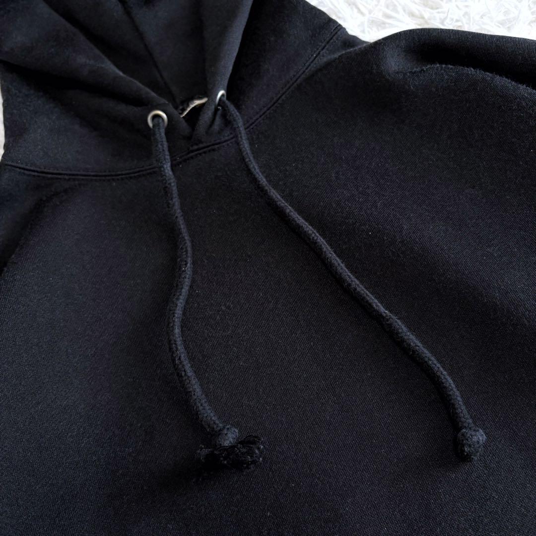 AURALEE バギーポリエステルスウェットパーカー ブラック サイズ4