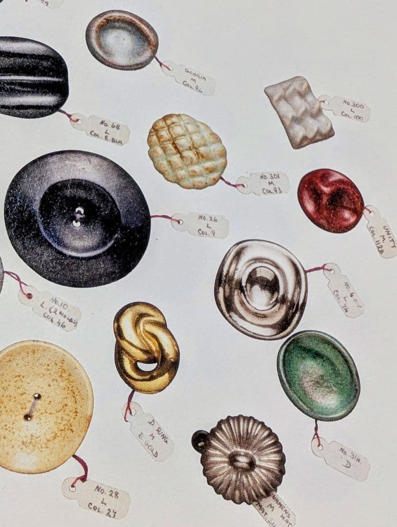 No.0340　ルーシー·リー　陶器ボタンD