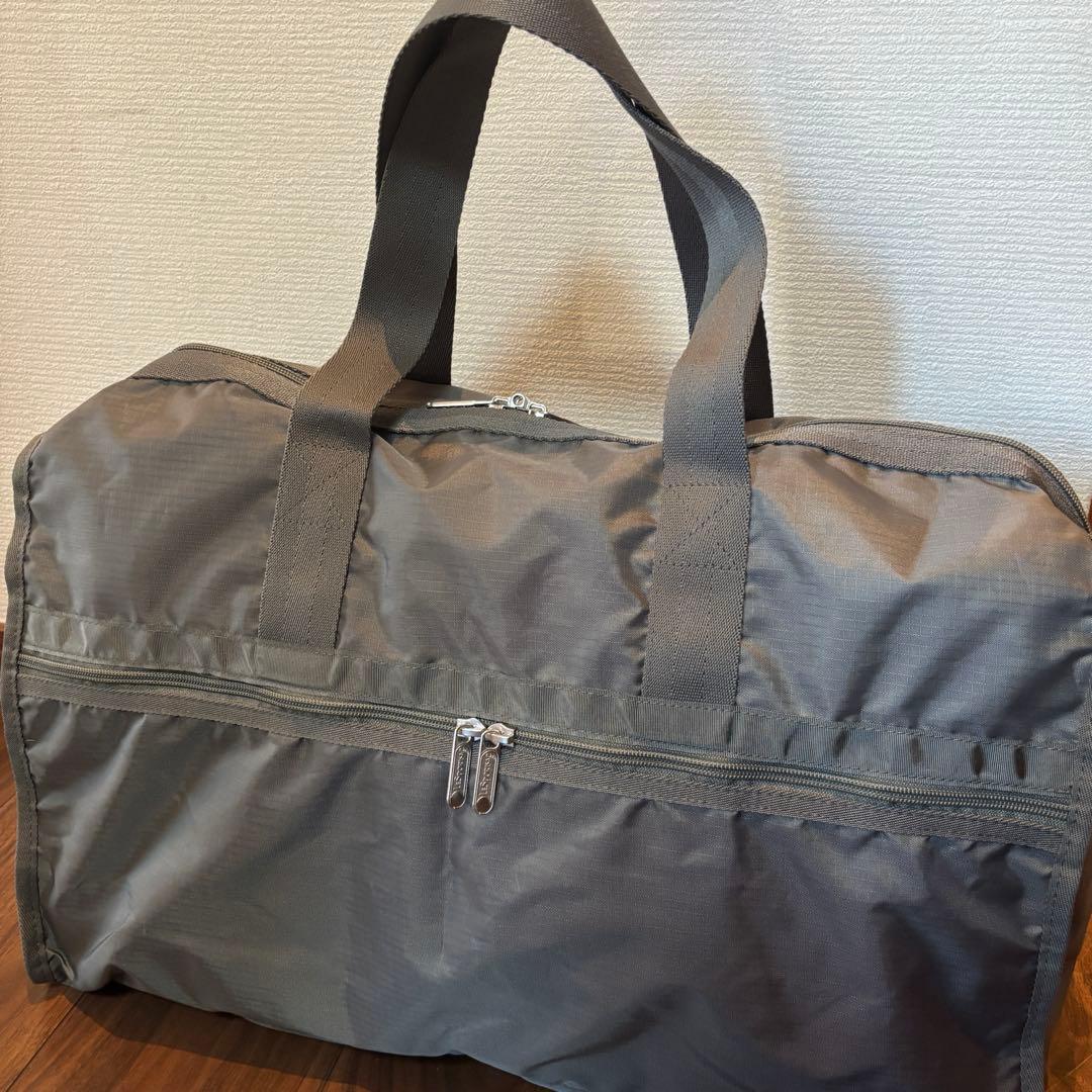 LeSportsac レスポートサック ボストンバッグ 美品　激レア　カーキ　L