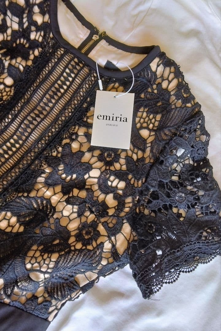 エミリア・ウィズ☆ブラックオールレースロングワンピース