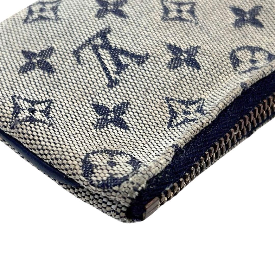 ルイヴィトン ケース モノグラムミニ ポシェットクレ 紺 M92236