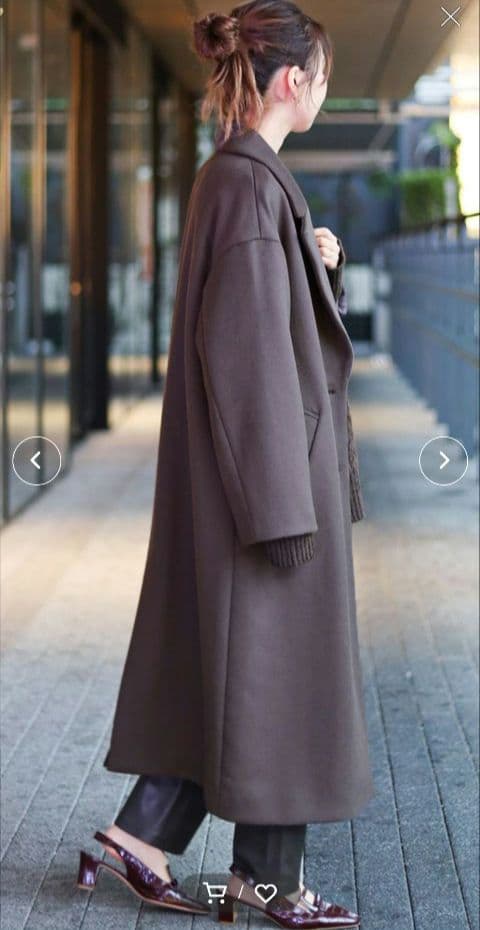 SUPER120s オーバーチェスターコート　ジャーナルスタンダードレサージュ