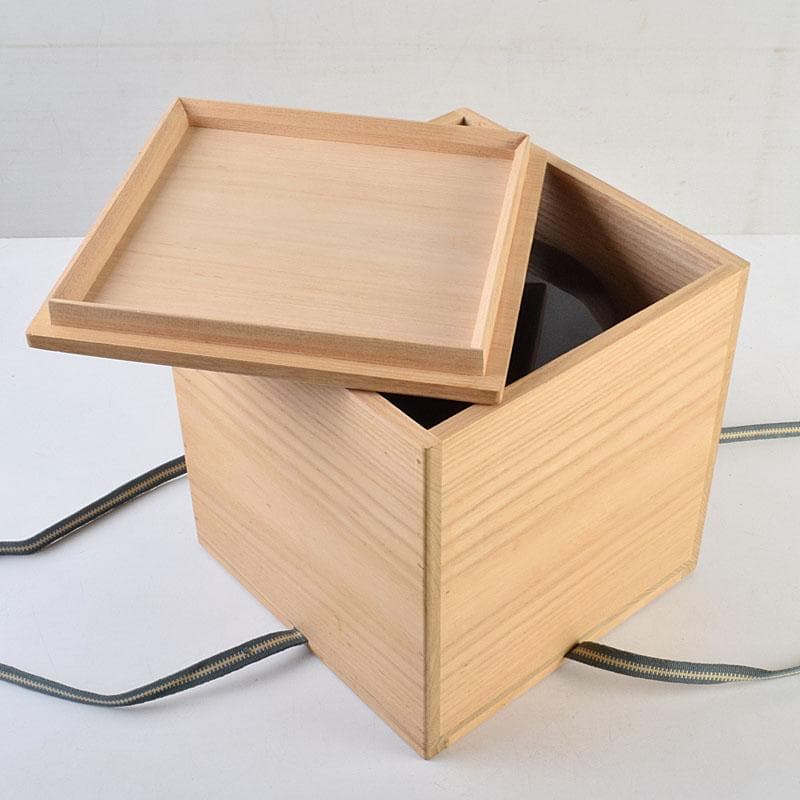 茶道具　備前焼　小山末廣作　一重口水指　共布共箱　C　9163D