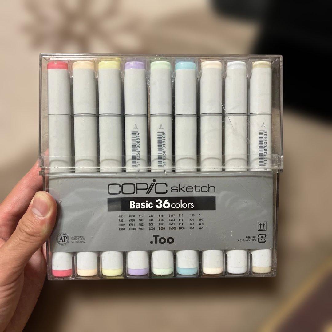【最終値下げ‼️】コピックスケッチ BASIC36COLORS ＆ バラ色セット