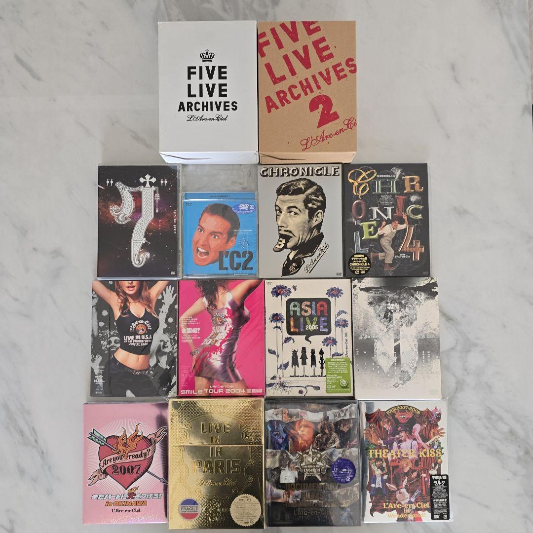 L'Arc～en～Ciel DVD 豪華FIVE LIVE Set