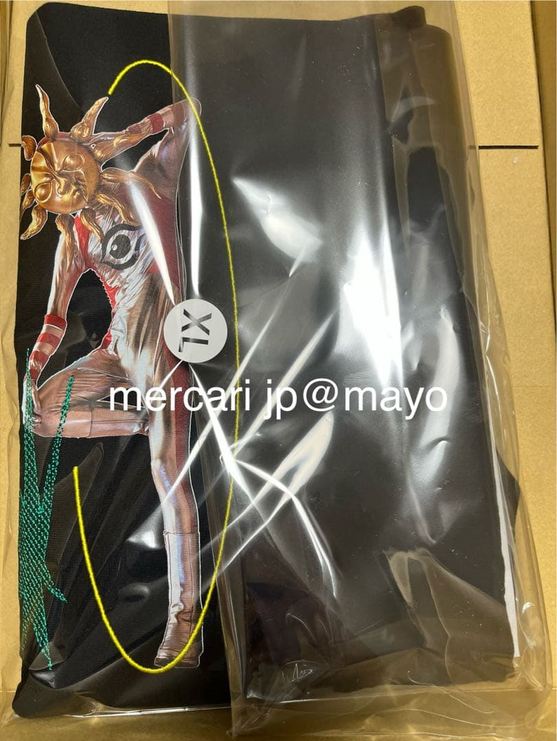 MONDEWORK×タローマン 刺繍ロンT 黒 XL