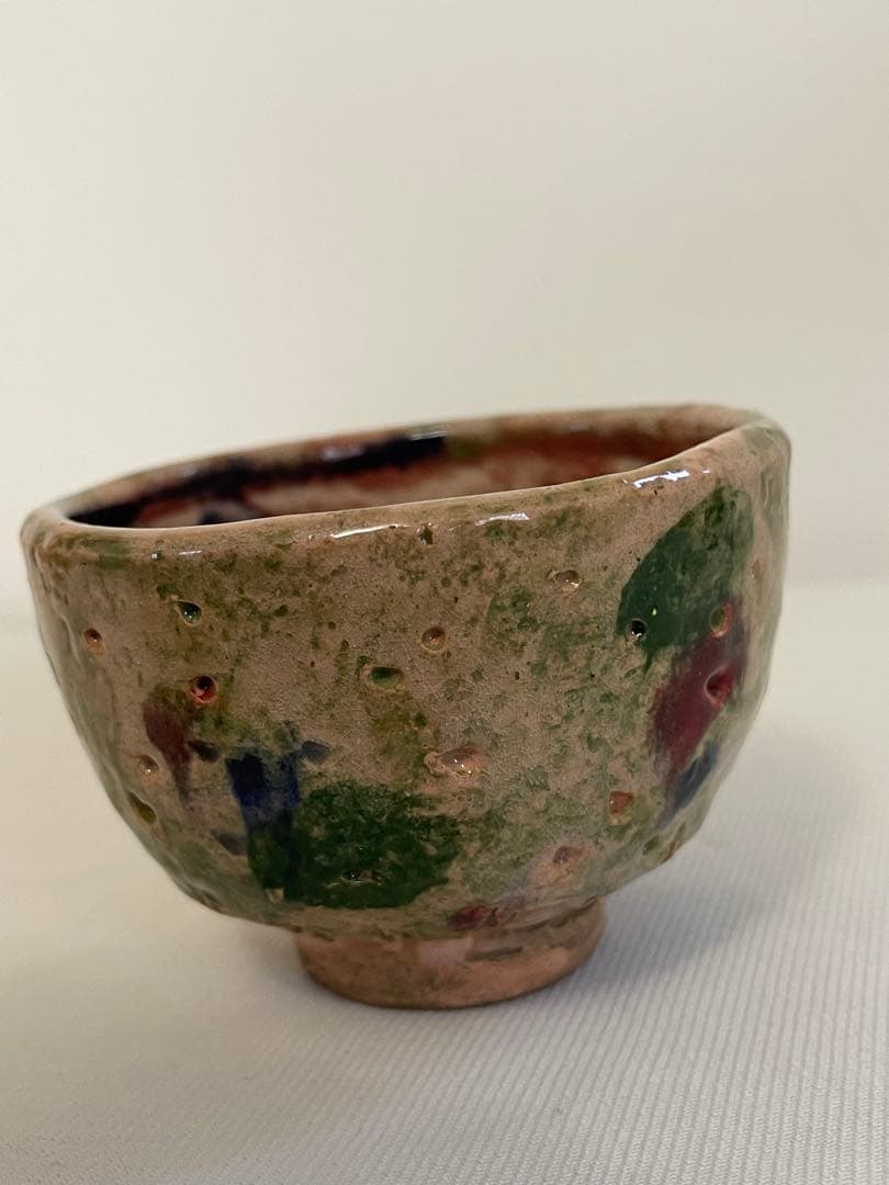 本物保証　出口王仁三郎　ぐい呑み　茶碗　耀盌　 口径8.8cm 高さ6.3cm