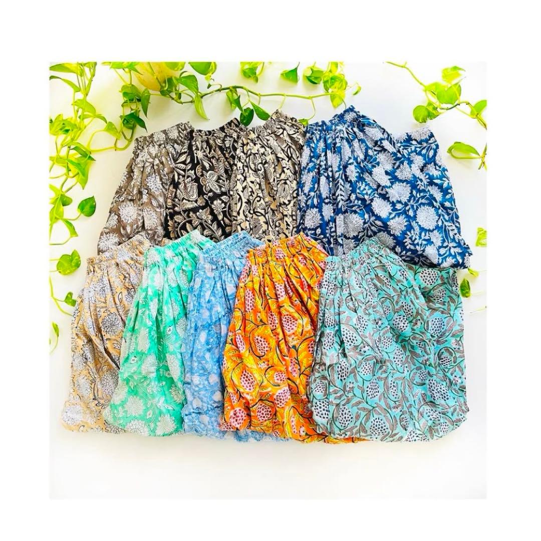 pokipceeポキプシー　ドーティパンツ　総柄　花柄　ゆったり