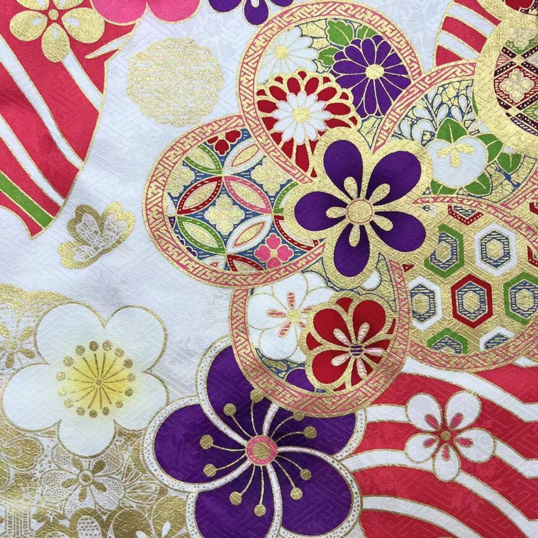 ≪早い者勝ち≫【美品】 振袖 正絹 古典柄 成人式 単品 白 S*110 ●