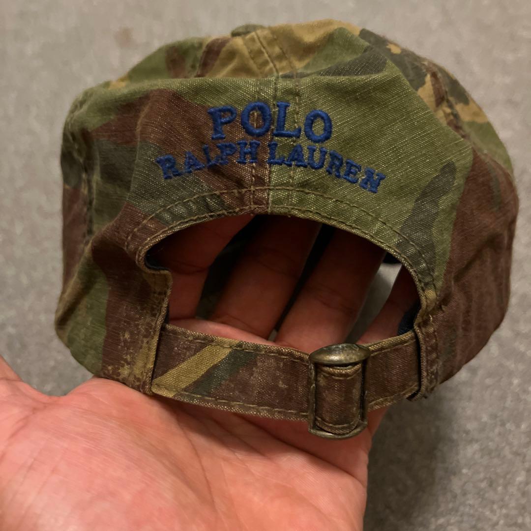 Polo Ralph Lauren Bear 迷彩キャップ テディベア刺繍