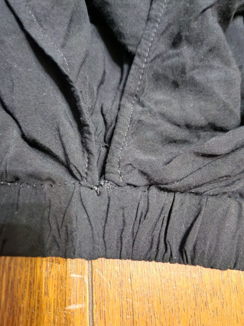 YOJI YAMAMOTO　変則 ワイドパンツ 黒 軽量素材　サイズ3