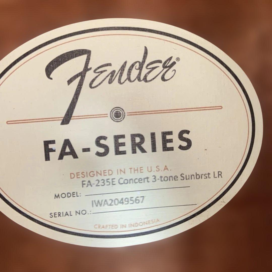 Fender アコースティックギター サンバースト