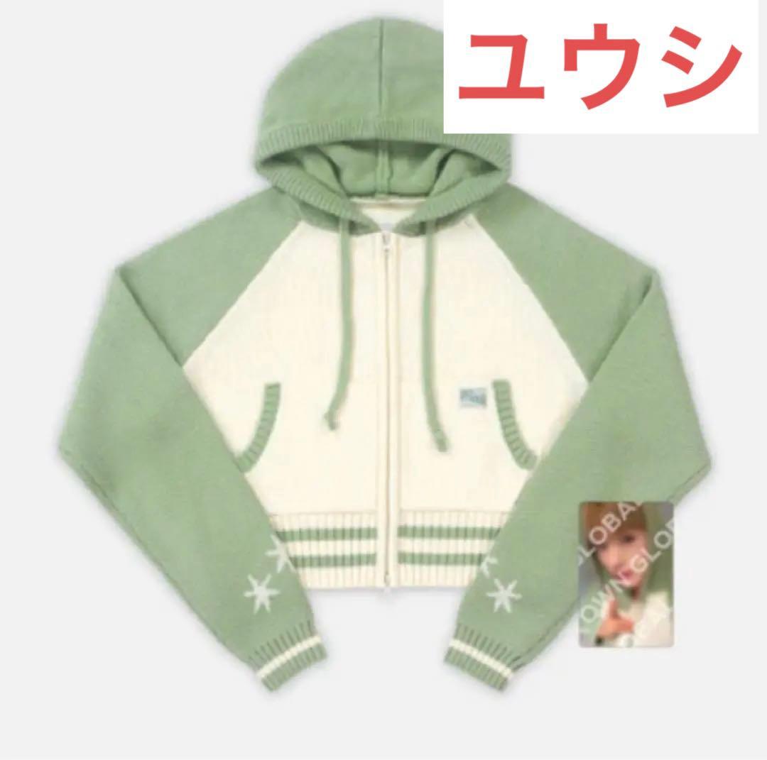 ユウシ　NCT WISH ソウルコン　ニットジップアップフーディーセットクロップ