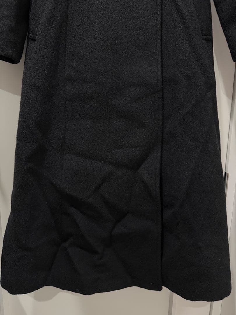 MERCURYDUO フィットアンドフレアコート S ブラック