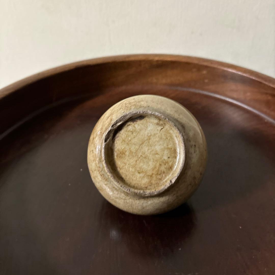 古瀬戸　丹波油壷　古伊万里　江戸時代 小壺 花器 民藝 検:白洲正子李朝