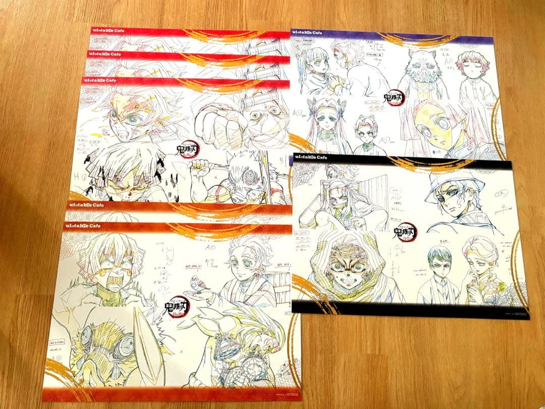 鬼滅の刃　ランチョンマット　まとめ売り　95枚　クリアファイル5枚 cafe