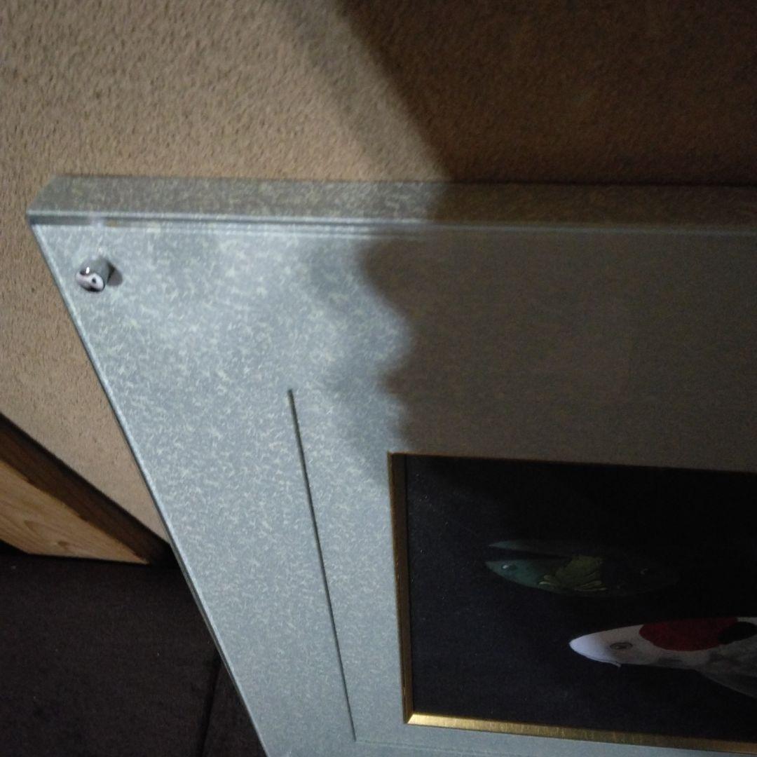 五十嵐 晴徳　日本画 鯉の絵　額・箱付き