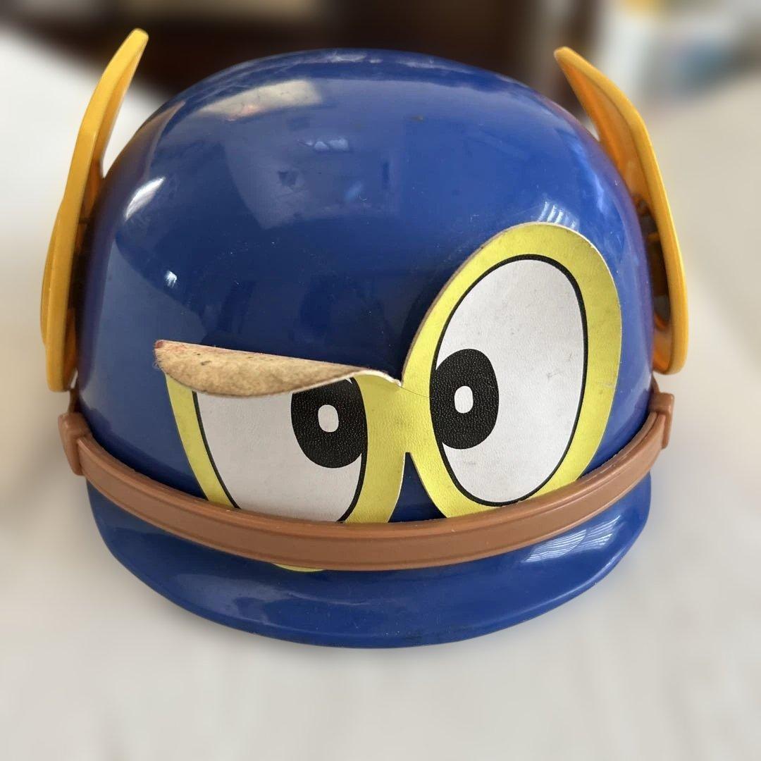 当時物　藤子不二雄　パーマン一号　ヘルメット 青