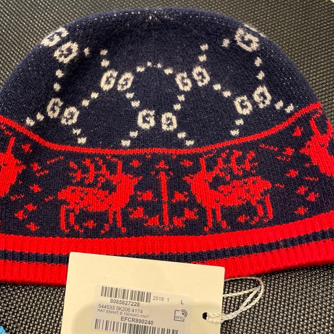 GUCCI 新品未使用　ニット帽　ブランケット　膝掛け