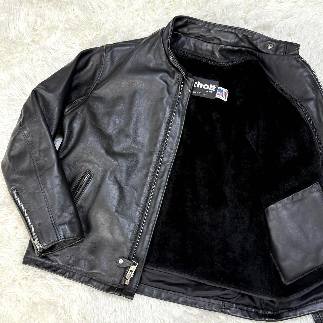 米国製42⭐️ 近年モデル Schott ショット 641 シングルライダース