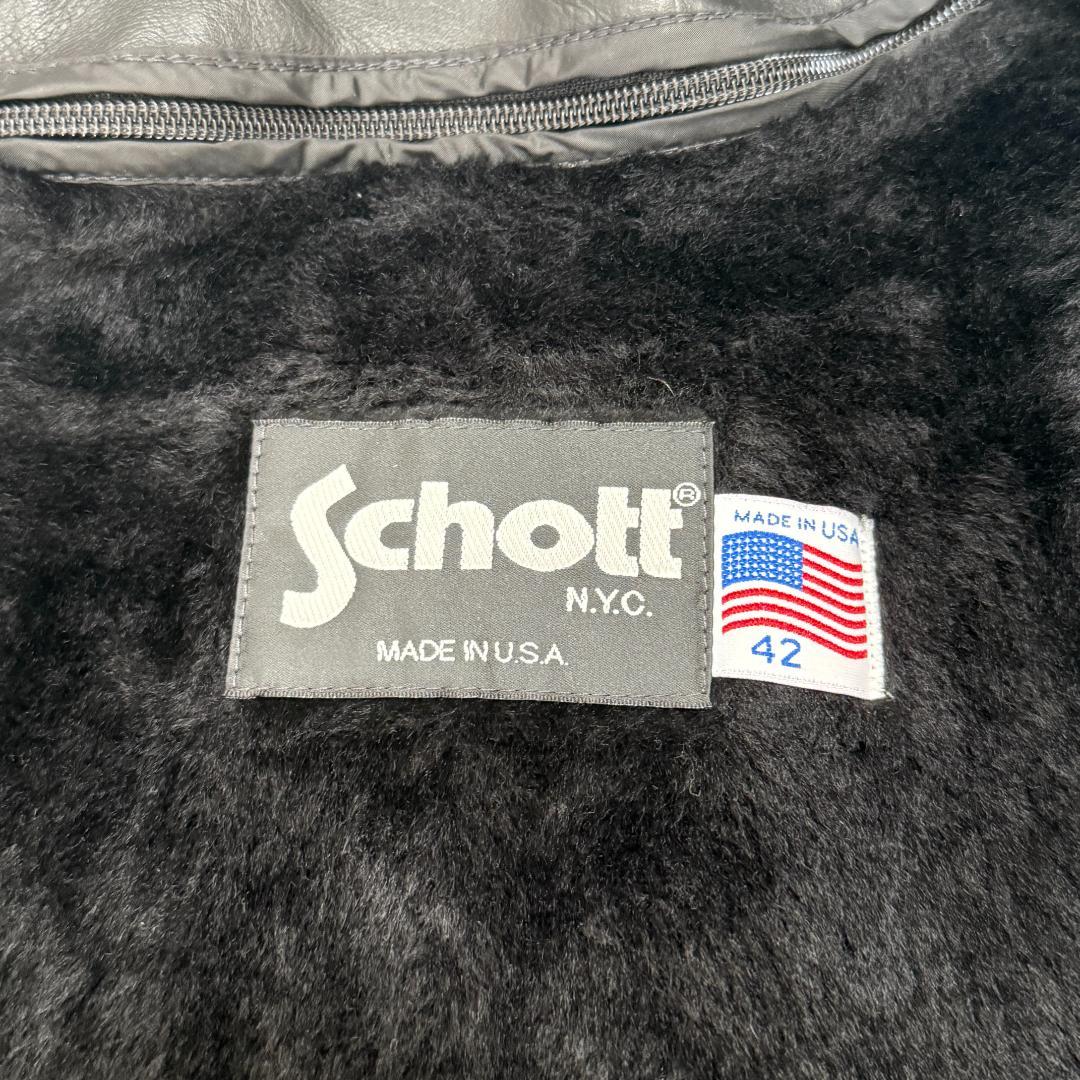 米国製42⭐️ 近年モデル Schott ショット 641 シングルライダース