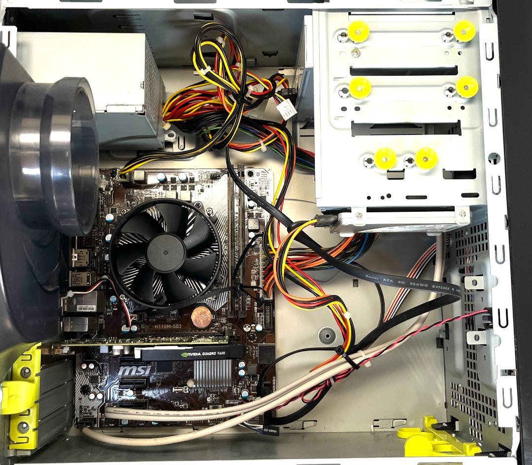 自作！第6世代 Core i5-6500T グラボ付（Quadro） Win11