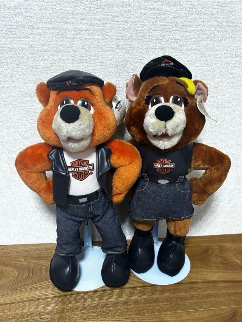 希少 Harley-Davidson ヴィンテージ クマ ぬいぐるみ 2体セット