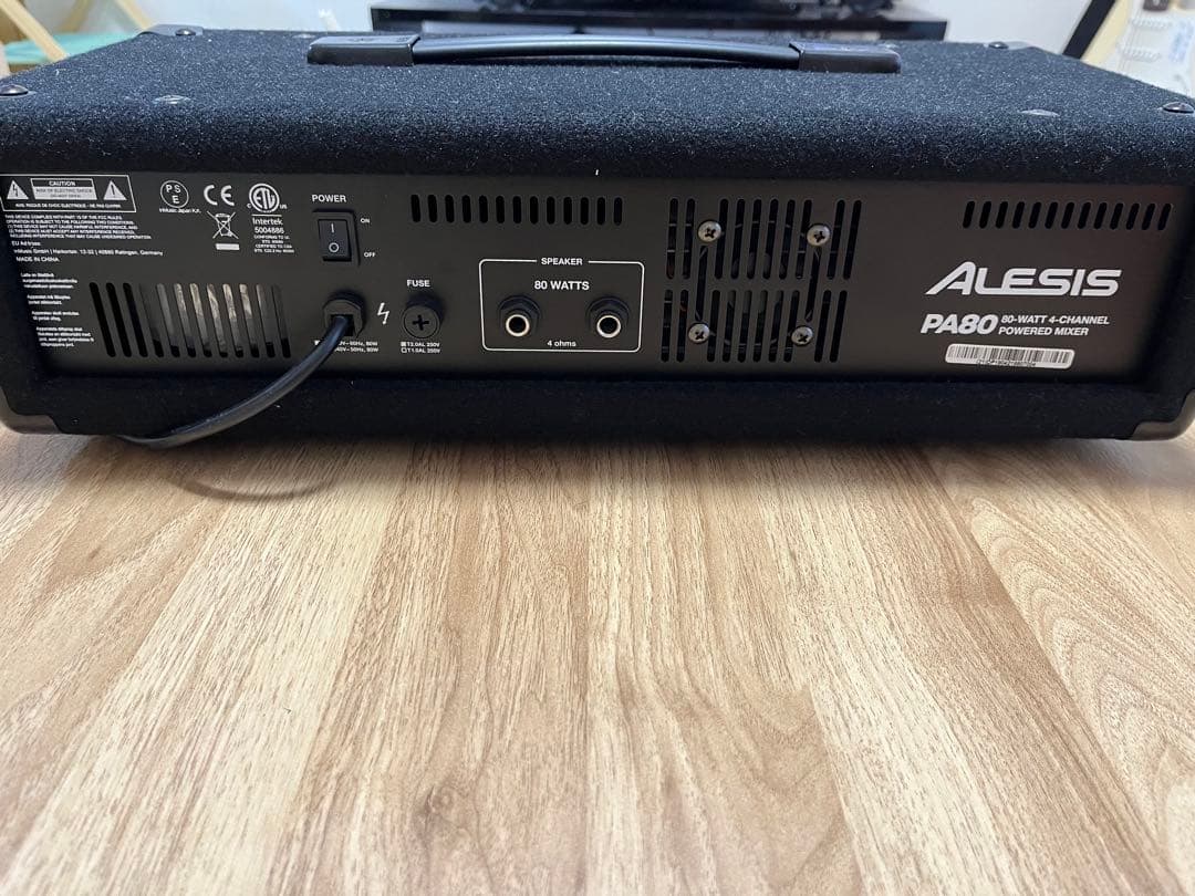 Alesis PA80 4チャンネル PAミキサー