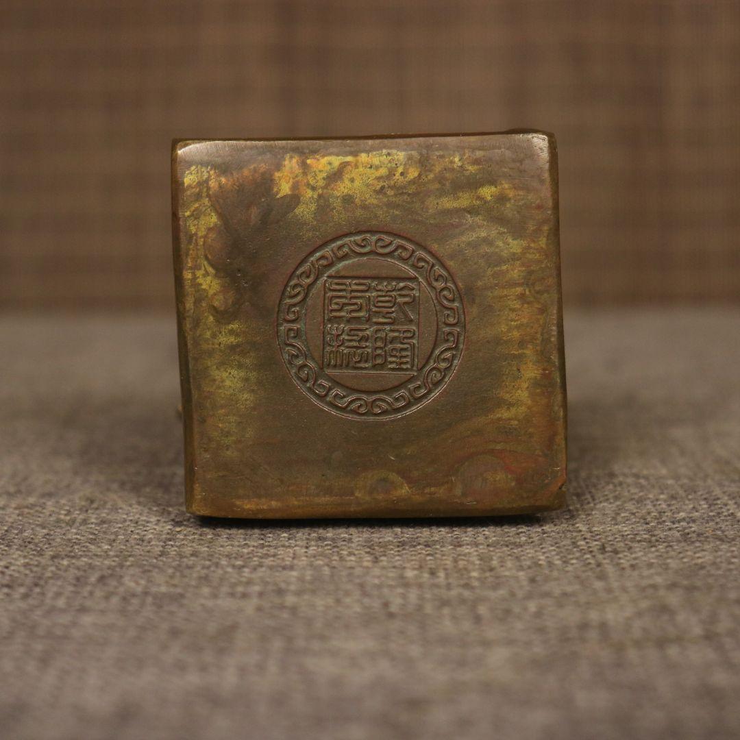 銅 細工 釈迦如来仏仏像 事務デスクトップ机 茶室 茶寵 置物 装飾品 工芸品