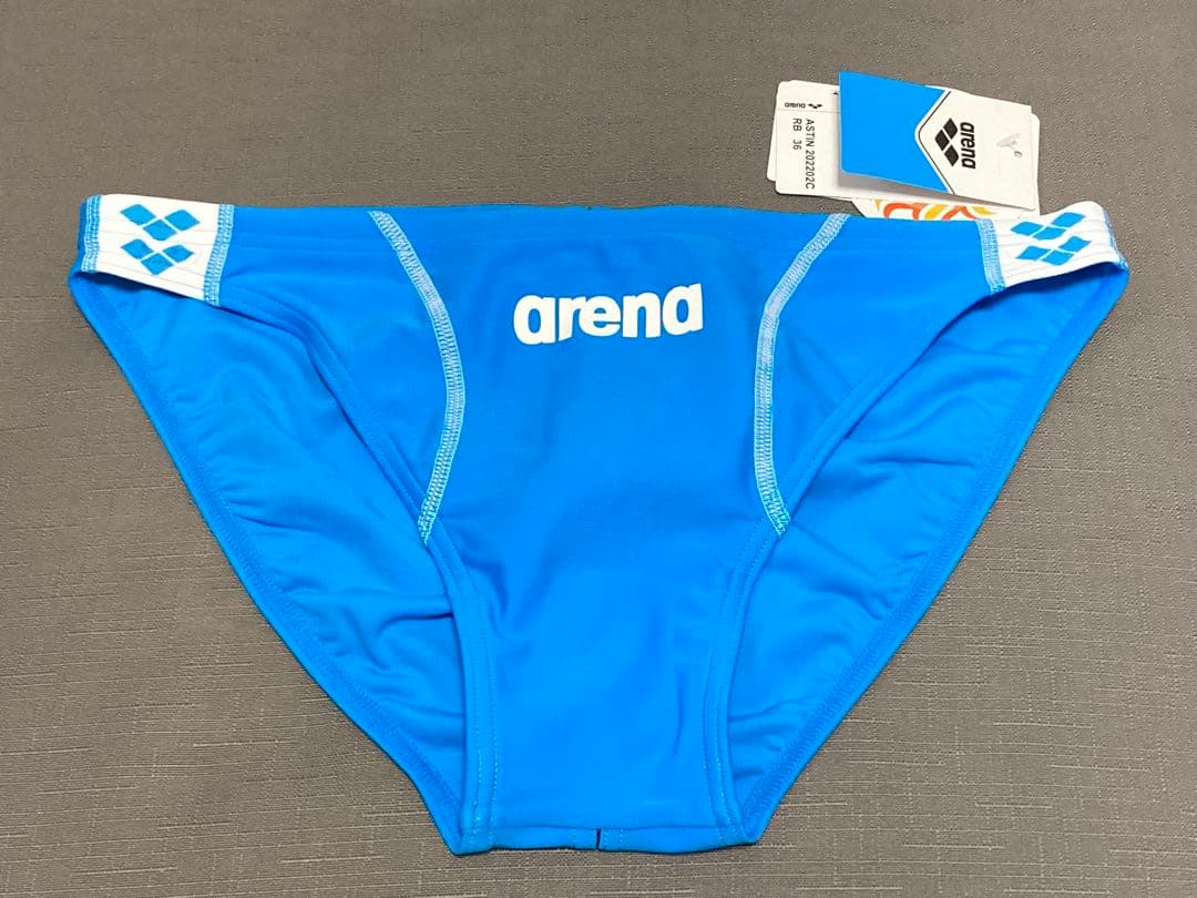 新品 arena 水着 青 36