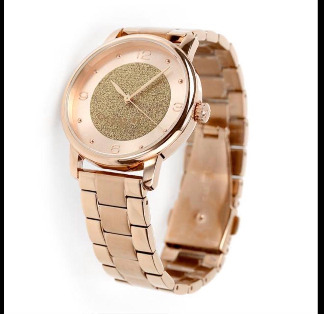 新品タグ付き未使用　COACH レディース腕時計 ピンクゴールド コーチ　保証書