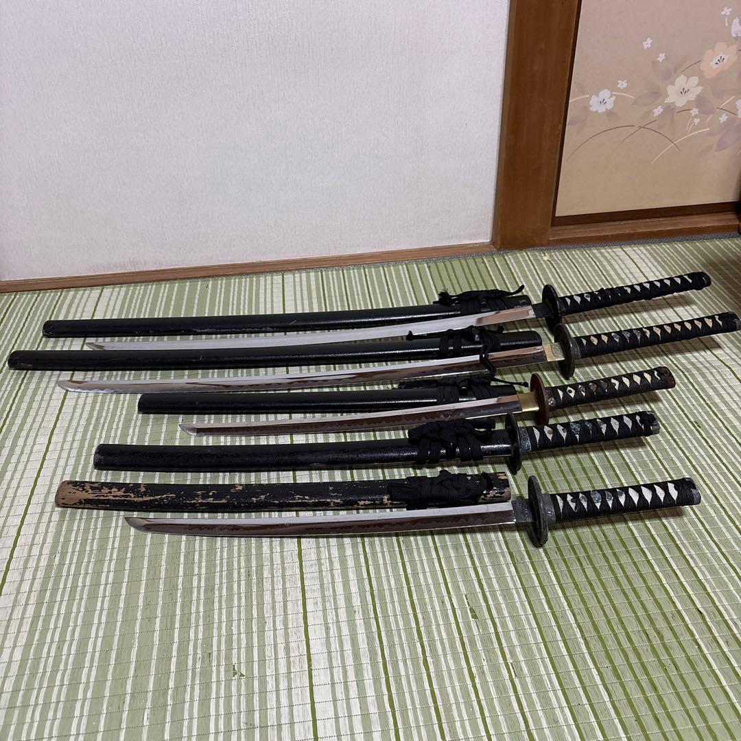 模造刀　模擬刀　武士　侍　伝統工芸　剣　ソード小太刀　鞘　鍔　大衆演劇　５本