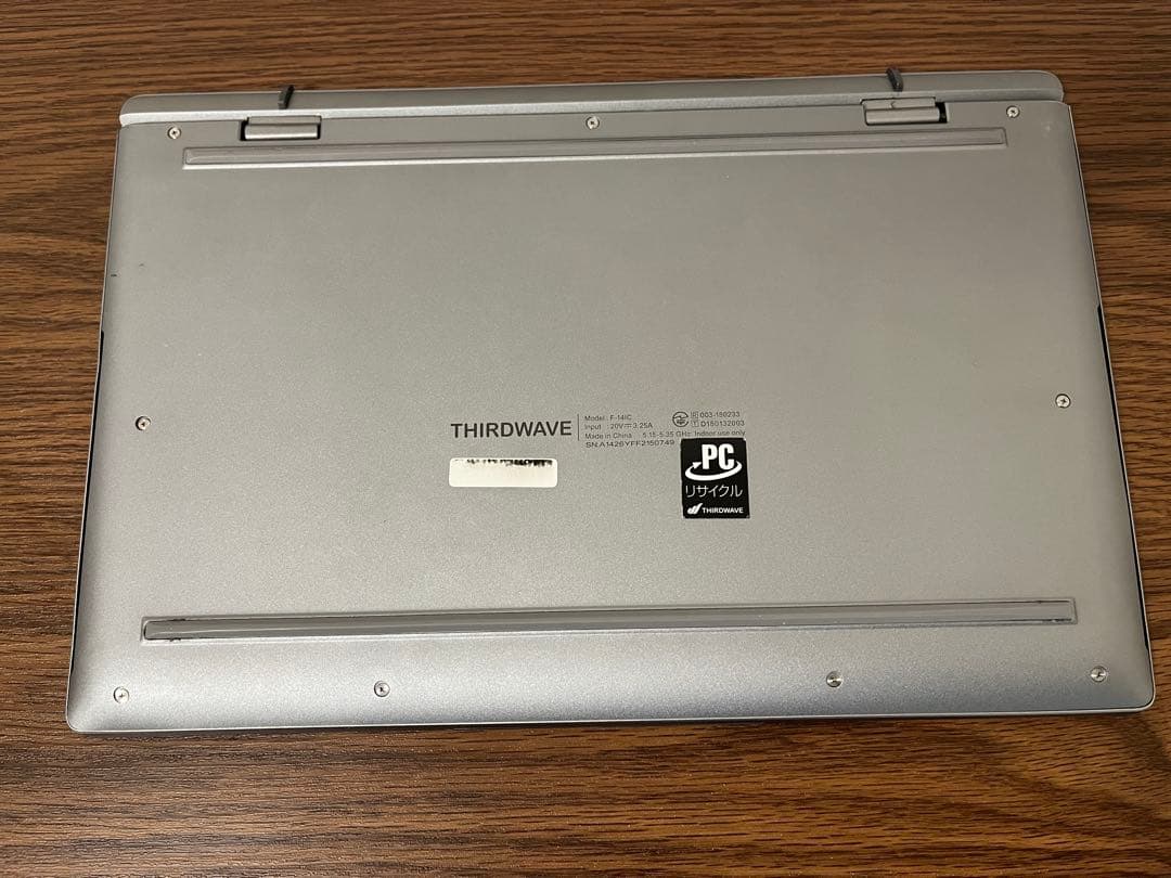 THIRDWAVE Core i5 ノートPC シルバー 中古