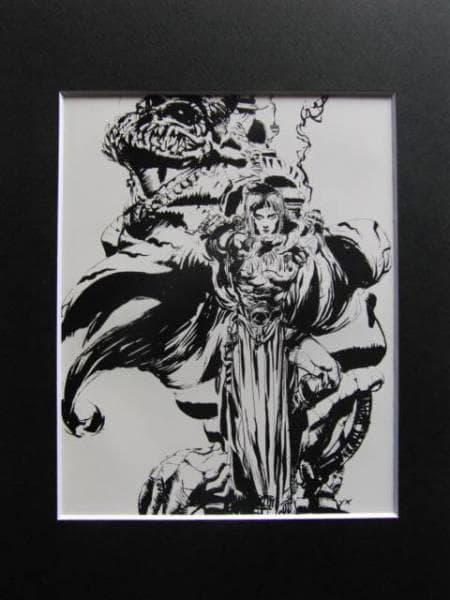 天野　喜孝、ファーラムの剣2、希少な画集より、新品額装付、状態良好