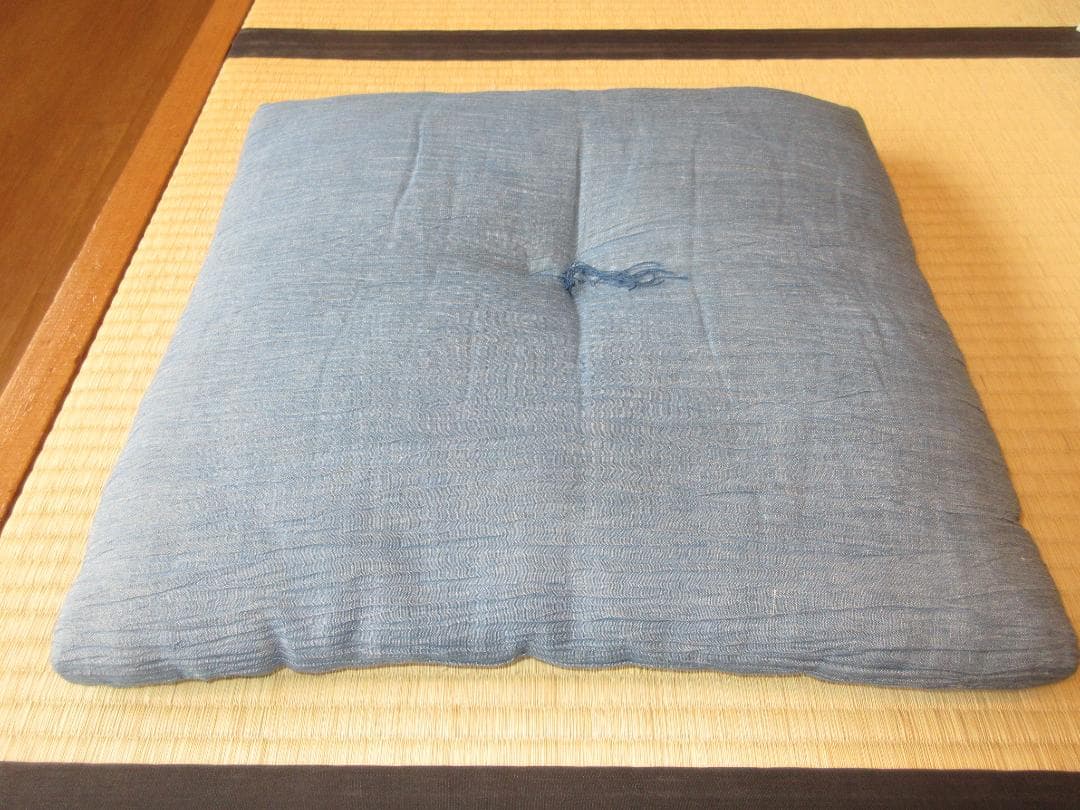 送料込【逢絢亭】茶道具 茶席用座布団 麻地 ５枚セット 段ボール入り