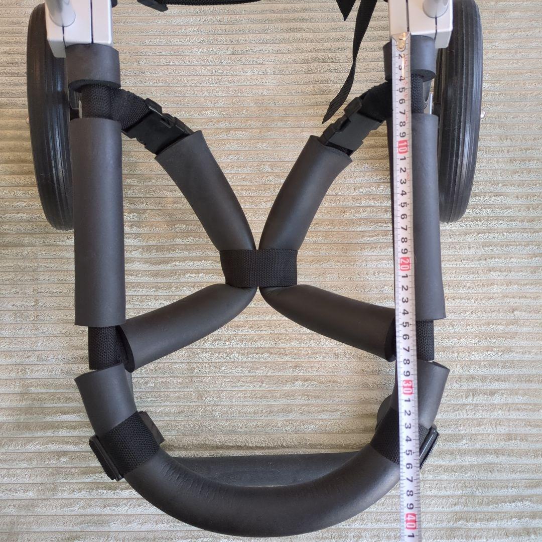 【美品】大型犬用・アルミ車いす ブラック