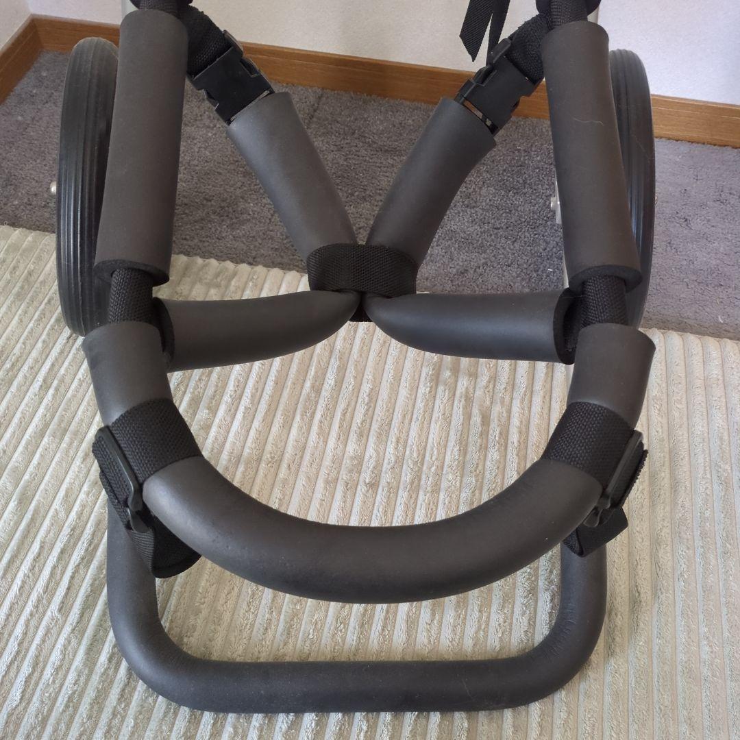【美品】大型犬用・アルミ車いす ブラック