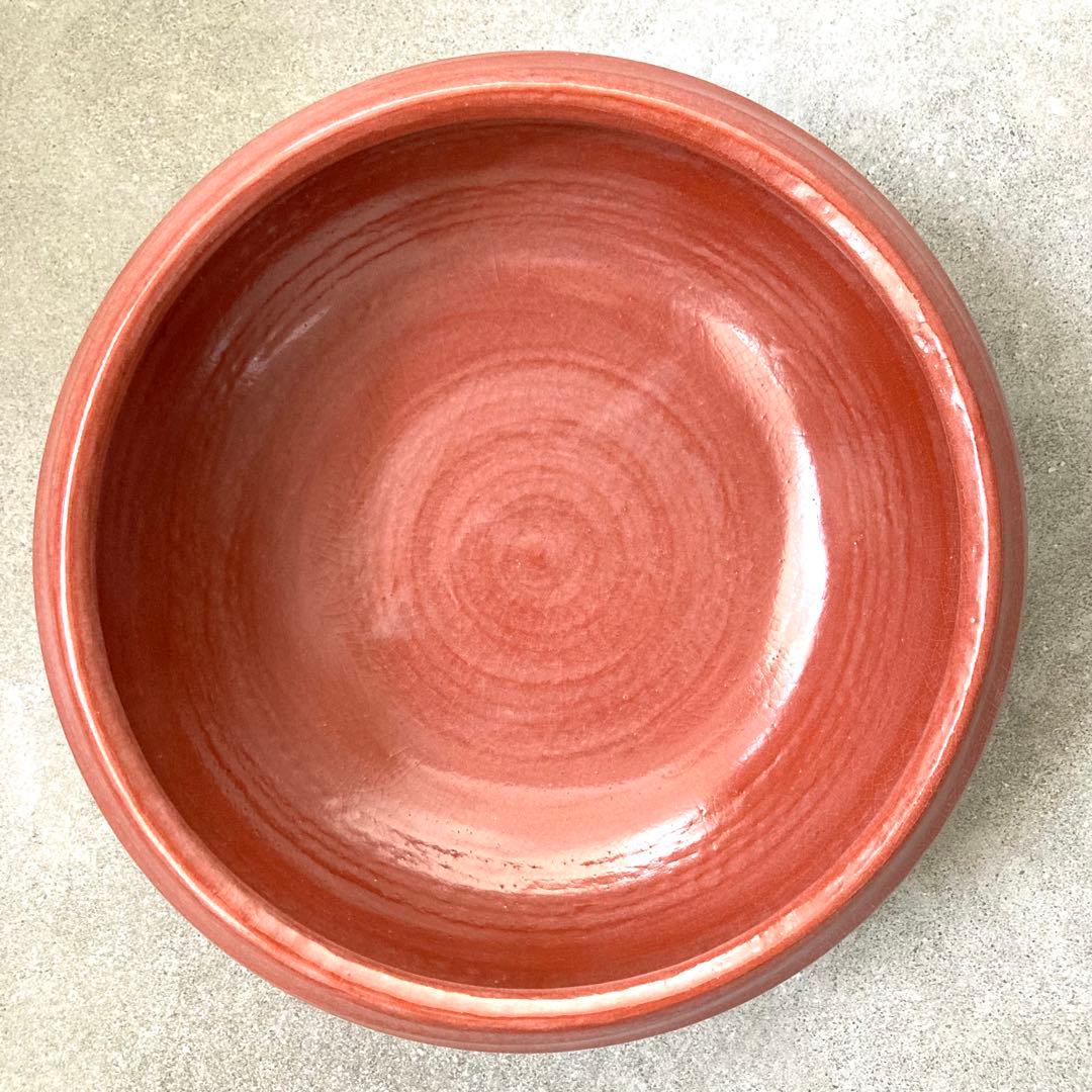 茶道具 筋半田焙烙 赤楽 巴半田焙烙 素焼