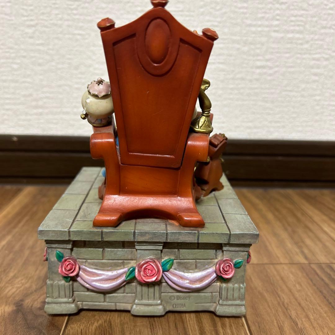 美女と野獣 オルゴール付きフィギュア 陶器