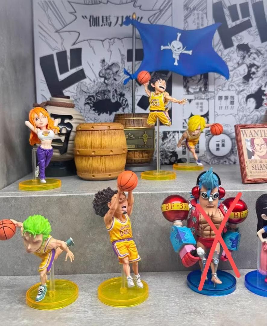 ワンピース Yz ルフィ+ナミ+ゾロ+ウソップ+サンジ 5点 ガレージキット ア